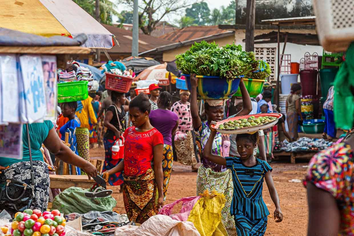 Lebendige Märkte in West-Afrika