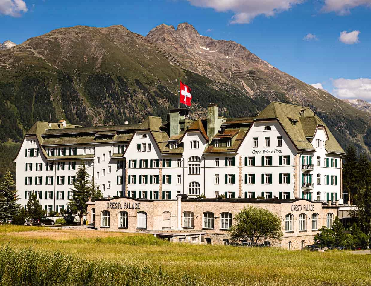 Das Cresta Palace ist ein Luxushotel in Celerina, Graubünden, Schweiz / © Foto: Georg Berg